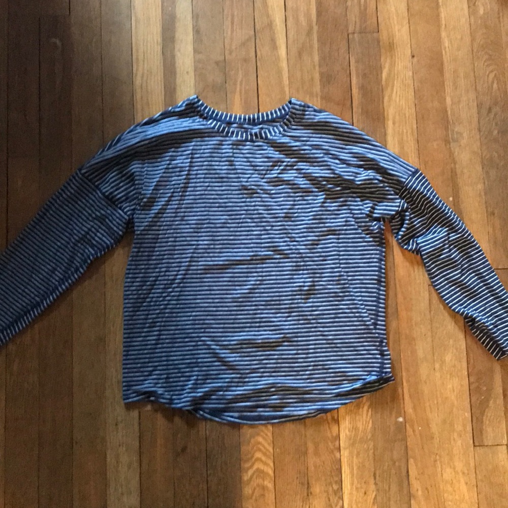 Stripped 3/4 Length Sleeve Lululemon Top